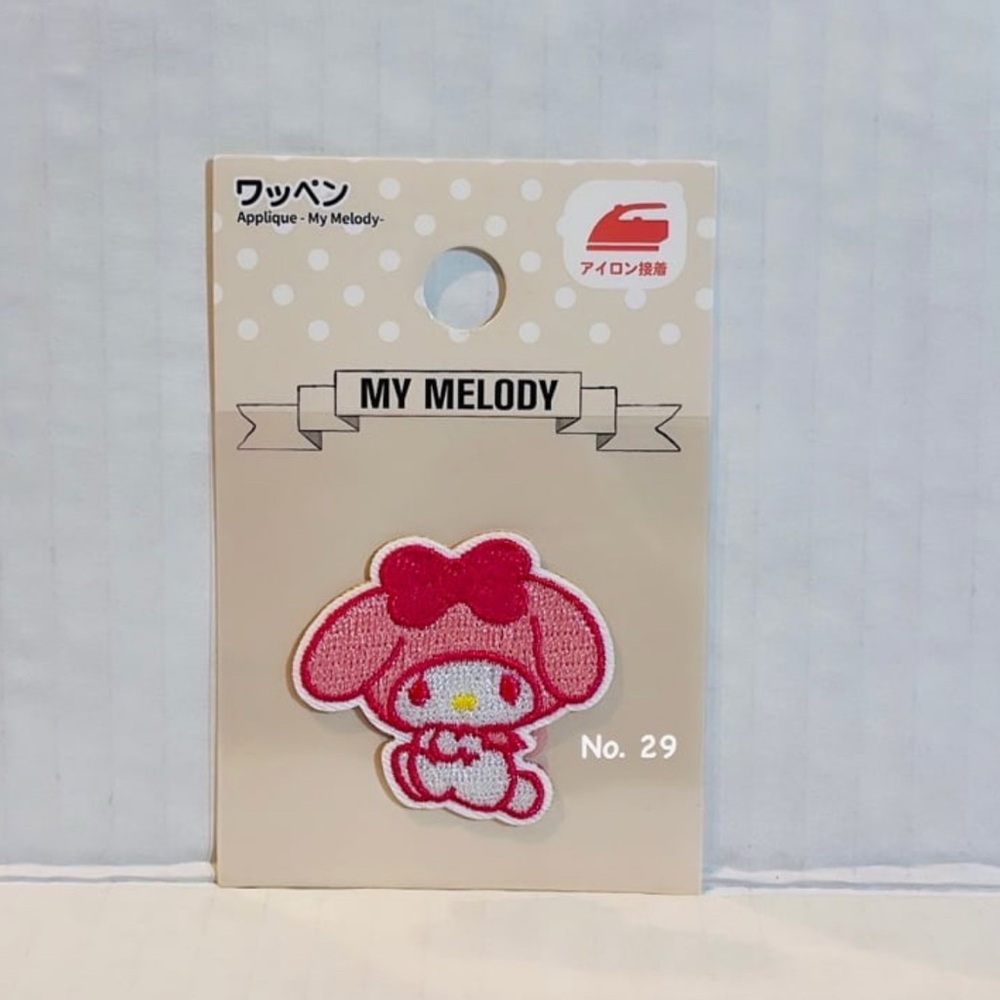Sanrio My Melody Pink Embroidered iron on Patch / 1 3/8” x 1 1/2” inches -
